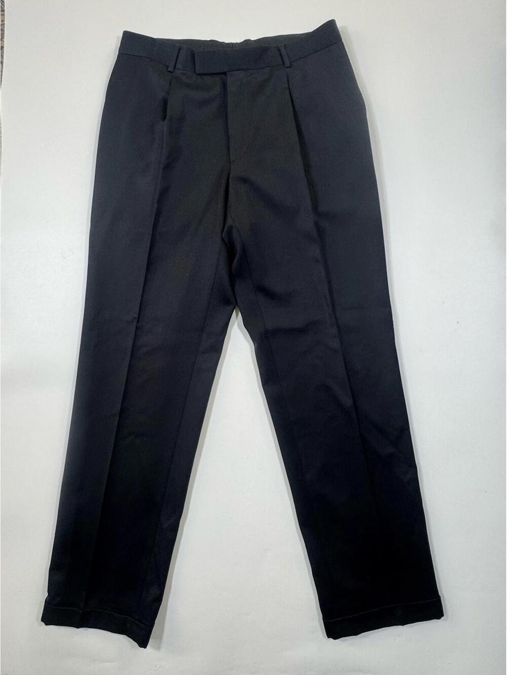 Hugo Boss Men’s Black Dress Trousers Tailored Fit Tagged 42L